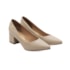 Sapato Salto Baixo Vizzano Feminino Bege