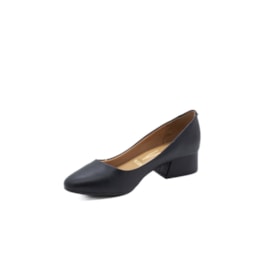 Sapato Salto Baixo Vizzano Feminino Preto
