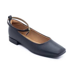 Sapato Salto Baixo Vizzano Feminino Preto