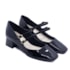 Sapato Salto Medio Lu Rezende Feminino Preto Verniz