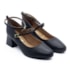 Sapato Salto Medio Vizzano Feminino Preto