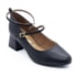 Sapato Salto Medio Vizzano Feminino Preto