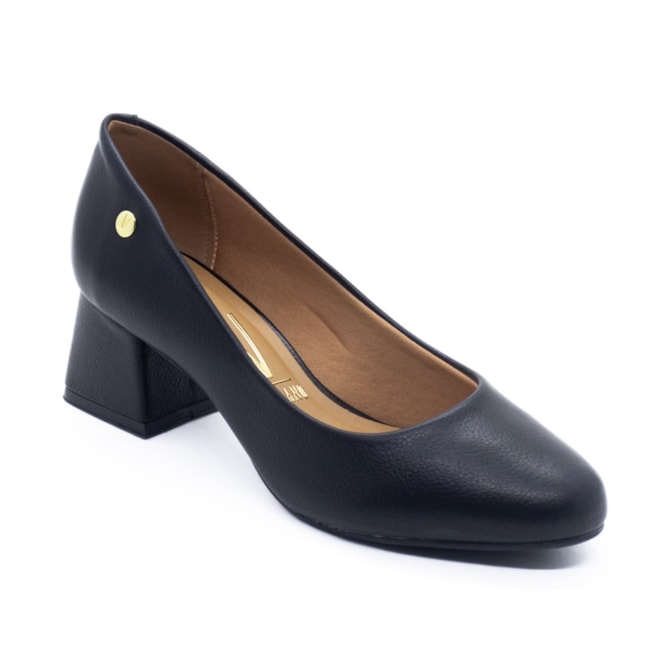 Sapato Salto Medio Vizzano Feminino Preto