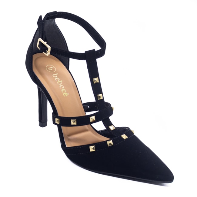 Sapato Scarpin Salto Alto Bebece Feminina Preto Lumman