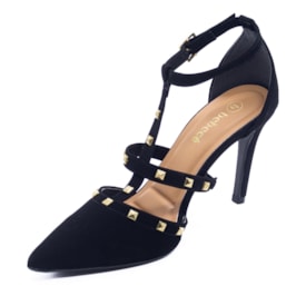 Sapato Scarpin Salto Alto Bebece Feminina Preto