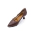 Sapato Scarpin Salto Baixo Lu Rezende Feminino Chocolate