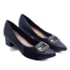 Sapato Scarpin Salto Baixo Usaflex Feminino Preto
