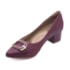 Sapato Scarpin Salto Baixo Usaflex Feminino Rebu
