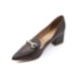 Sapato Scarpin Salto Baixo Vizzano Feminino Chocolate