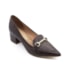 Sapato Scarpin Salto Baixo Vizzano Feminino Chocolate