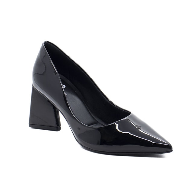 Sapato Scarpin Salto Médio Lu Rezende Feminino Preto