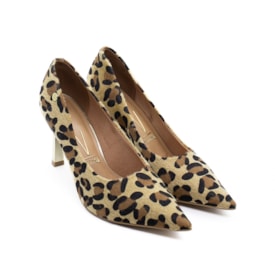 Sapato Scarpin Vizzano Feminino Multi Bege