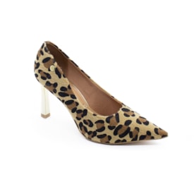 Sapato Scarpin Vizzano Feminino Multi Bege