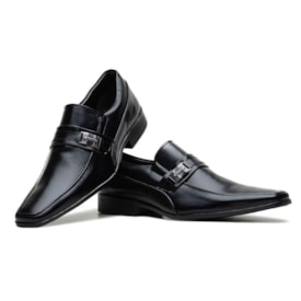 Sapato Social Bico Fino Bertelli Masculino Preto 