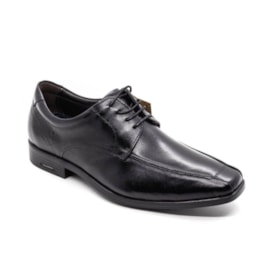 Sapato Social Bico Largo Democrata Masculino Preto