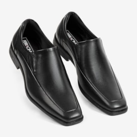 Sapato Social Bico Largo Ferracini Masculino Mogno