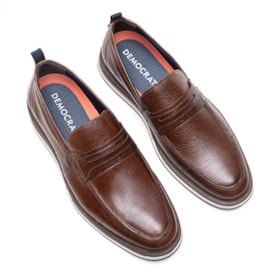 Sapato Type Metropolitan Democrata Masculino Conhaque