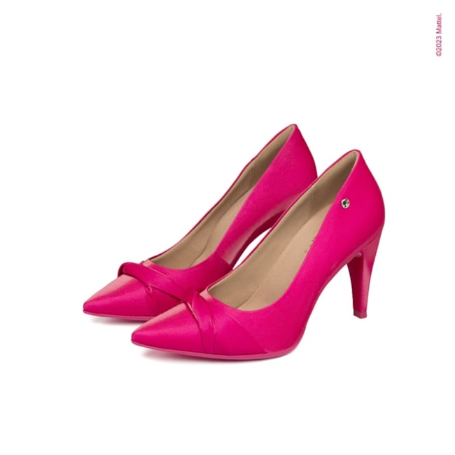 Scarpin Barbie™ Salto Alto Piccadilly Feminino Rosa