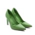 Scarpin Salto Baixo Lu Rezende Feminino Verde Folha