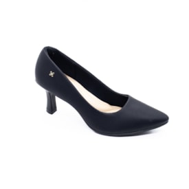 Scarpin Salto Baixo Softli Feminino Preto