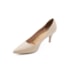 Scarpin Salto Baixo Vizzano Feminino Bege