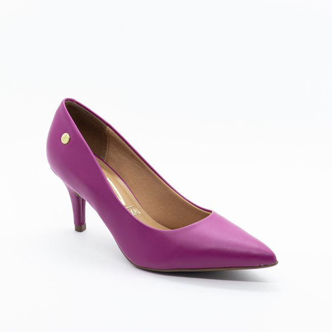 Scarpin Salto Baixo Vizzano Feminino Magenta