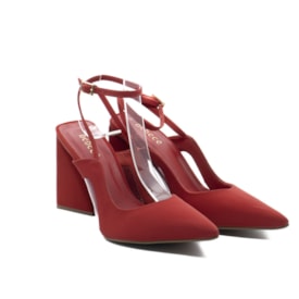 Scarpin Salto Grosso Bebece Feminino Malagueta