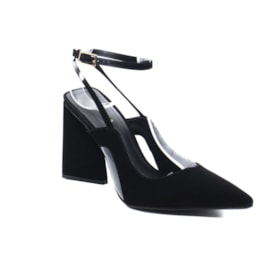 Scarpin Salto Grosso Bebece Feminino Preto