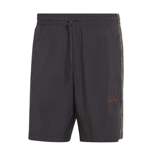 Short Adidas Essentials Chelsea 3 Stripes Masculino Preto