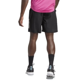 Short Adidas Tênis Club 3 Stripes Masculino Preto