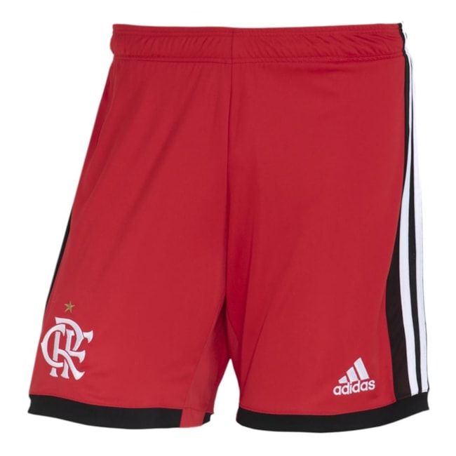 Short Oficial Adidas CR Flamengo III 22/23 Masculino Vermelho