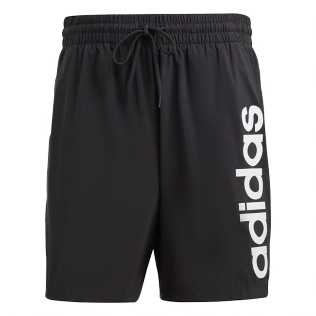 Short Adidas M 3S Masculino - Preto/Branco