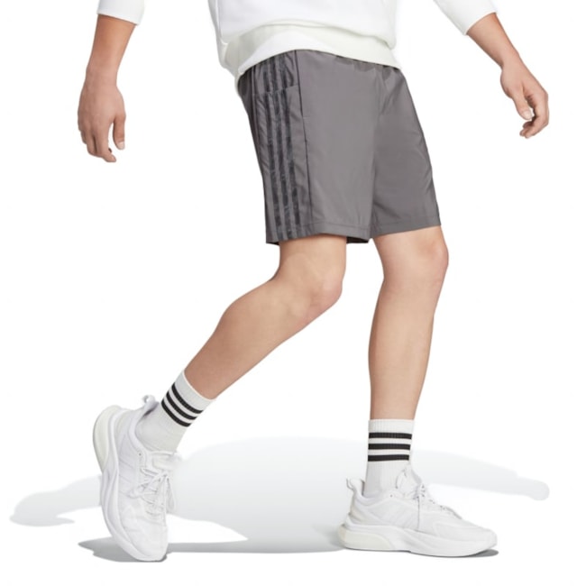 Shorts Aeroready Essentials Chelsea 3-Stripes Adidas Masculino Cinza