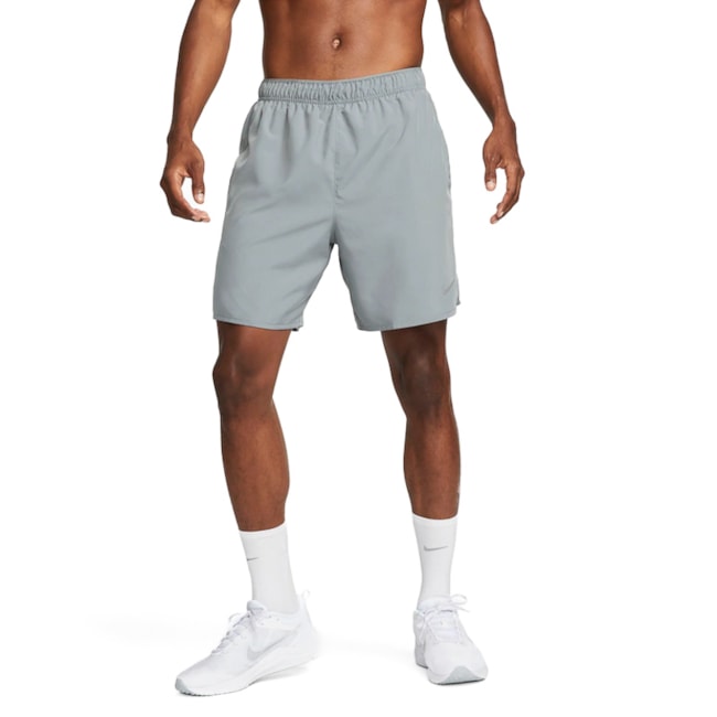 Shorts Dri-Fit Nike Challenger Masculino Cinza