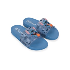Slide Stitch Grendene Feminino Infantil Azul