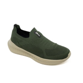 Slip On Esportivo Activitta Masculino Verde Militar