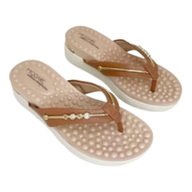 Tamanco Anabela Baixa Modare Feminino Creme