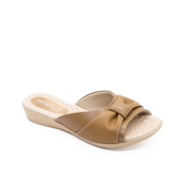 Tamanco Anabela Baixa Piccadilly Feminino Mascavo