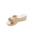 Tamanco Anabela Baixa Piccadilly Feminino Nude Claro
