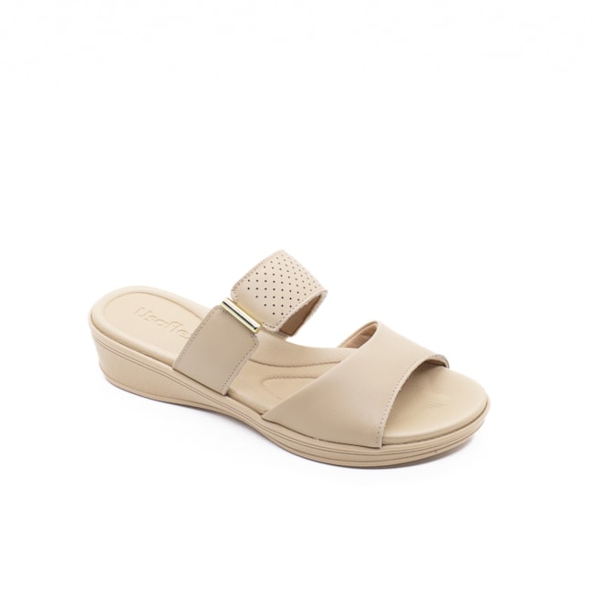 Tamanco Anabela Baixa Usaflex Feminino Blush