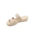 Tamanco Anabela Baixa Usaflex Feminino Blush