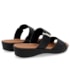 Tamanco Anabela Baixa Usaflex Feminino Preto