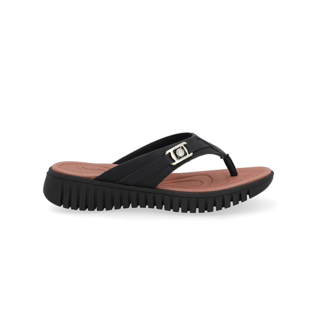 Tamanco Anabela Baixa Usaflex Feminino Preto