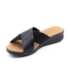 Tamanco Anabela Baixo Usaflex Feminino Preto