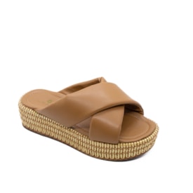 Tamanco Anabela Média Lu Rezende Feminino Ambar