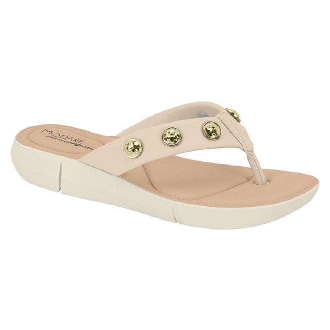 Tamanco Anabela Modare Feminino Creme