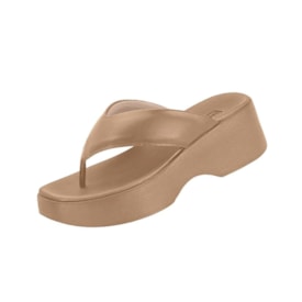 Tamanco Anabela Moleca Feminino Nude