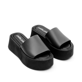 Tamanco Anabela Petite Jolie Feminino Preto