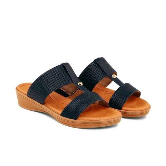 Tamanco Anabela Usaflex Feminino Preto