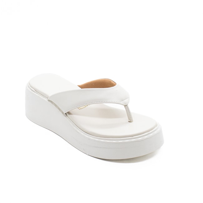 Tamanco Anabela Vizzano Feminino Branco Off